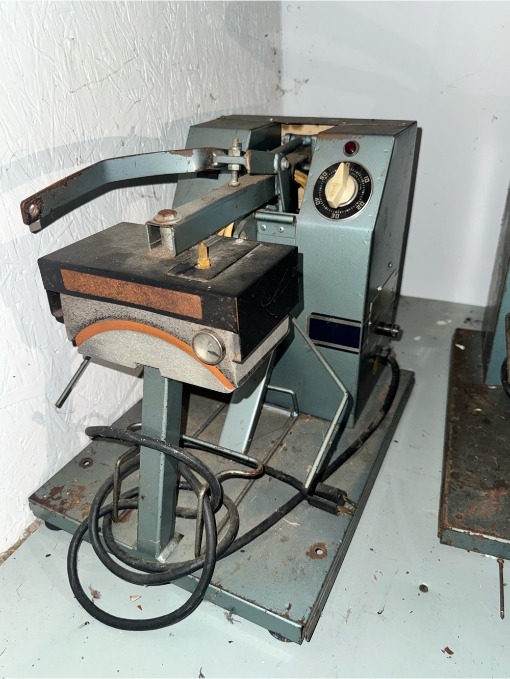 Light Blue Heat Press Machine - Industrial Laptop/Parts Accessory